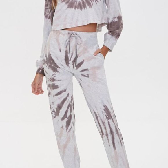 Forever 21 Pants - Forever 21 Tie-Dye Cotton Shirt Pullover & Joggers Set, Size Small